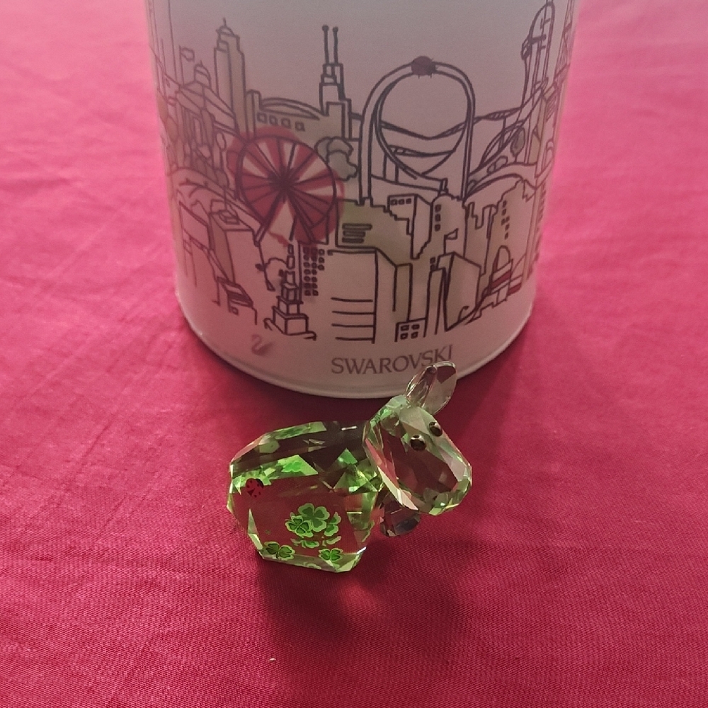 LUCKY MO COW 2012 LIMITED EDITION SWAROVSKI #1096750 Missing 1 Horn & 1 Ear